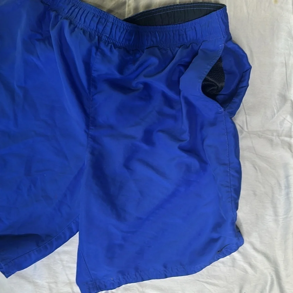 NIKE Mens Blue Swim Trunks Size Medium